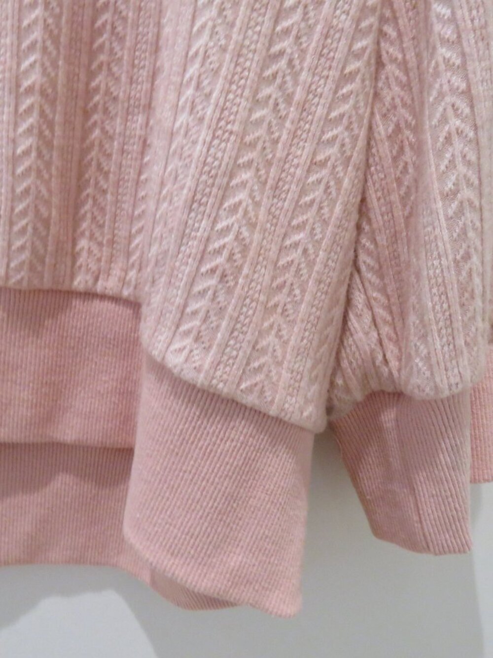 UNIQUE VINTAGE Pointelle Cardigan Top Blush Pink 3X Retro Pinup 1950s Trad Wife - Picture 11 of 13